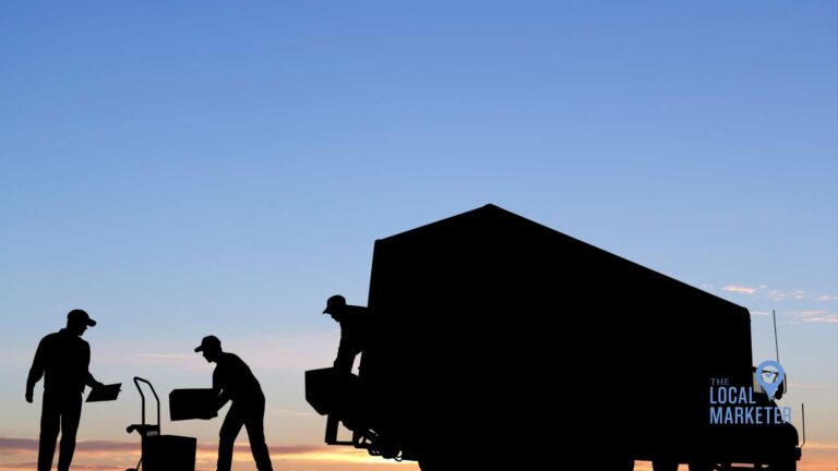 Photo of moving company loading a truck.